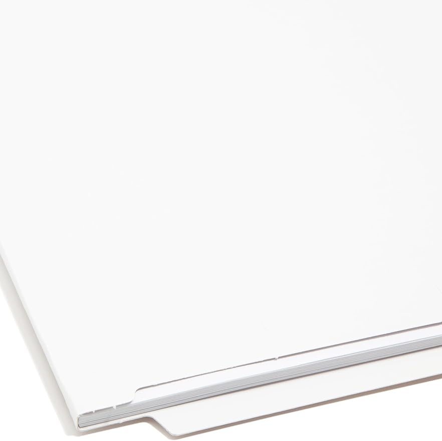 Smead End Tab Fastener File Folder, Shelf-Master® Reinforced Straight-Cut Tab, 2 Fasteners, Legal Size, White, 50 per Box (28840)
