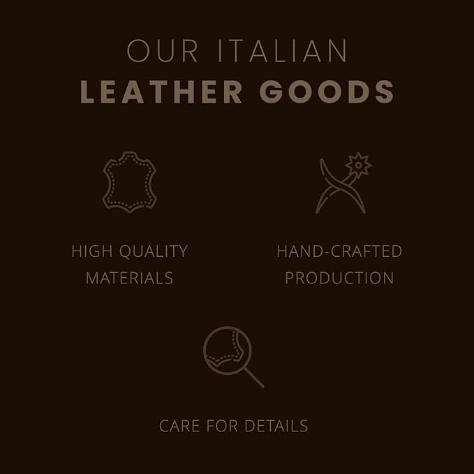 Premium Maruse Leather Portfolio Padfolio - Executive Folio for Men and Women with Zipper, Folio Document Organizer, Laptop Sleeve, iPad Case and Folder - Made in Italy, Navy Blue