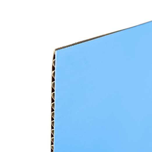 Flipside Products 36” x 48” Project Boards for Presentations, Science Fair, School Projects, Event Displays and Trifold Picture Board, Proudly Made in USA - Sky Blue - 24 Pack