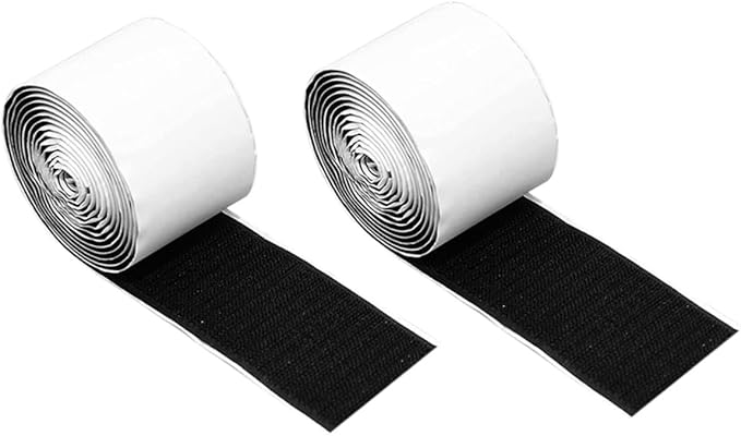 VANZACK 2rolls Guitar Effects Pedal Mounting Tape Double Sided Tape for Pedal Board Hook and Loop Straps for Guitar Board Accessories