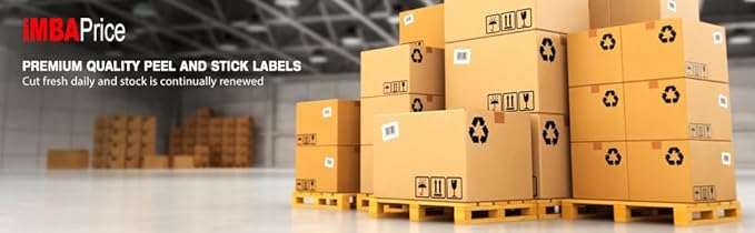iMBAPrice 4x6 Inch Direct Thermal Labels, 900 Labels (2 Rolls x 450), 1" Core, Compatible with Zebra ZP450 ZP500 ZP505 GK420D GX420D, USPS UPS FedEx DHL, Adhesive Barcode Labels