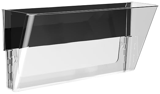 Storex Magnetic Wall Pocket, Legal Size, Clear