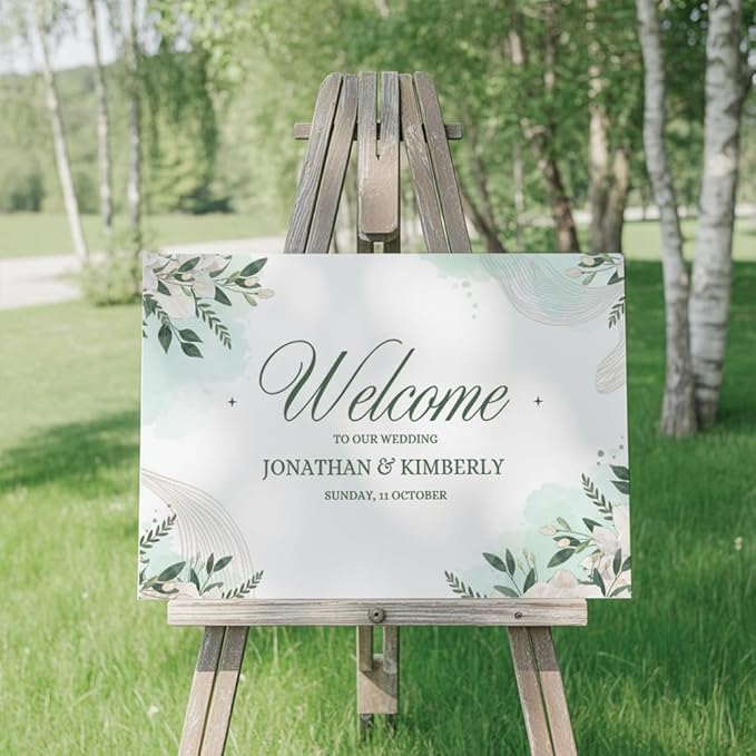Custom Foam Board Poster Sign, Multiple Sizes and Shapes - 3/16 Thick - Personalized Foamcore Event Signs for Wedding, Baby Shower, Announcements, Presentations, Arts & Crafts (20"x30" Rectangle)