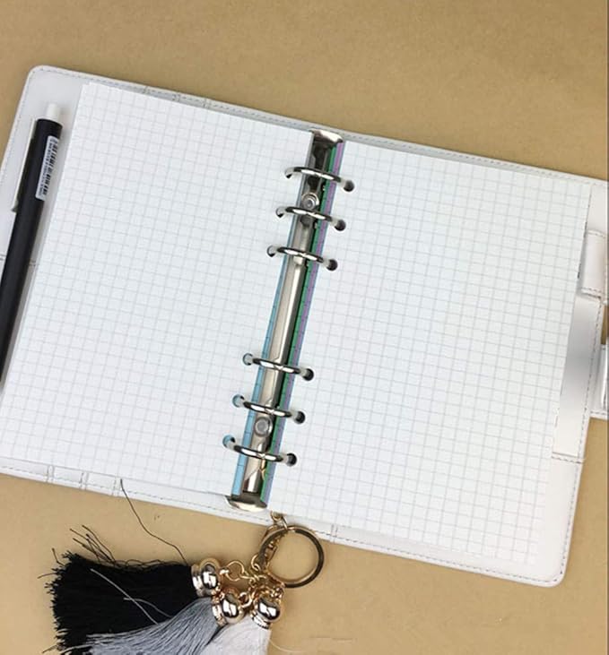 A5 Spiral Binder Inserts Refillable Notebook Planner Refills 6 Ring Binder Refill, 11 Packs of 11 Designds for Filofax Agenda Harphia (A5 5.59 x 8.27'',Full Set 11 pcs)