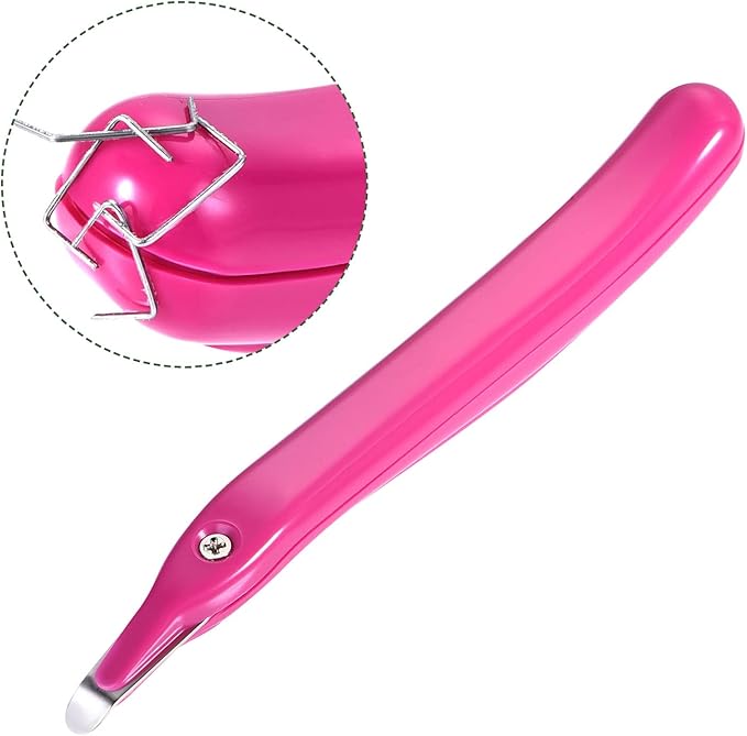 YOKIVE 2 Pcs Staple Remover, Office Magnetic Stapler Puller | Remove Staples Great for Office Home Desktop Accessories (Rose Red)