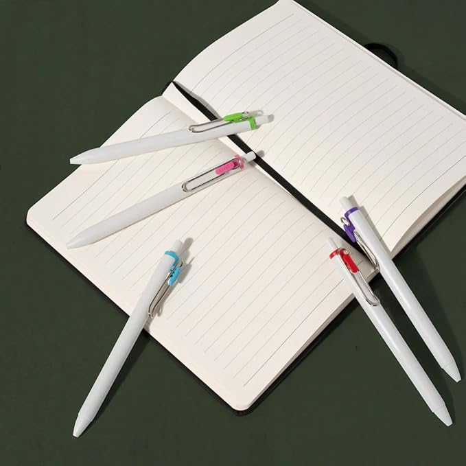 Uni-Ball one Retractable Gel Pens, Micro Point (0.5mm),Light Pink Ink, 6 Pens