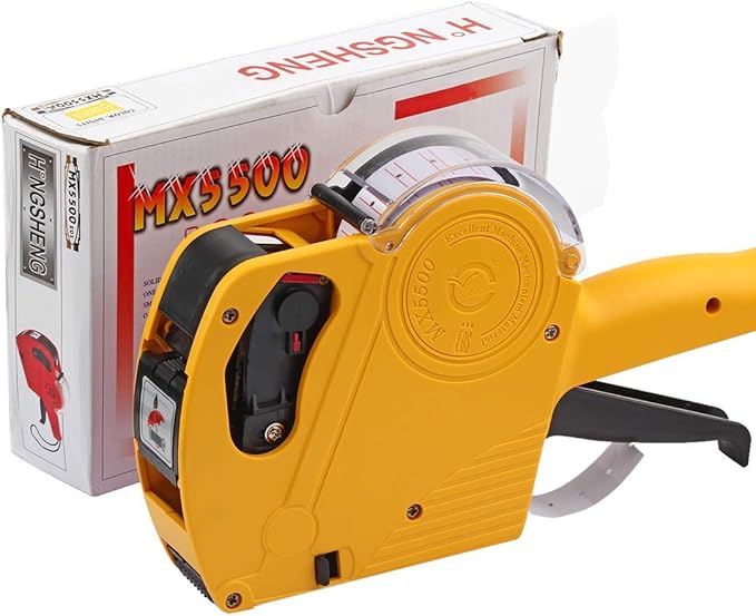 MX5500 EOS Yellow 8 Digits Pricing Gun Kit with 7,000 Labels & Spare Ink