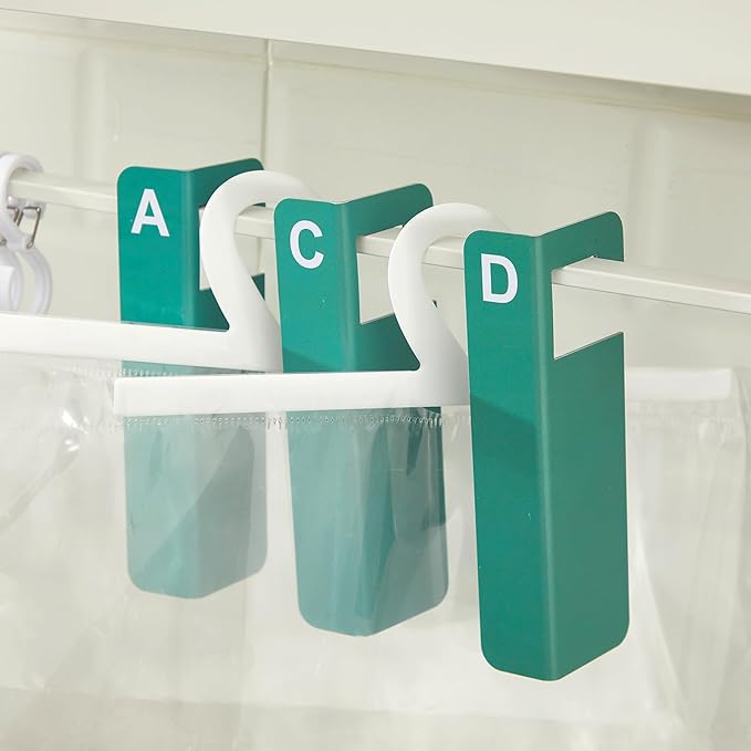 Sayglossy 25 Pcs A-Y Hanging File Folder Index Tabs PVC Alphabet Divider Tabs 6x1.7 Inch for Hanging Filing Cabinet Organization, Classroom, Library, Office