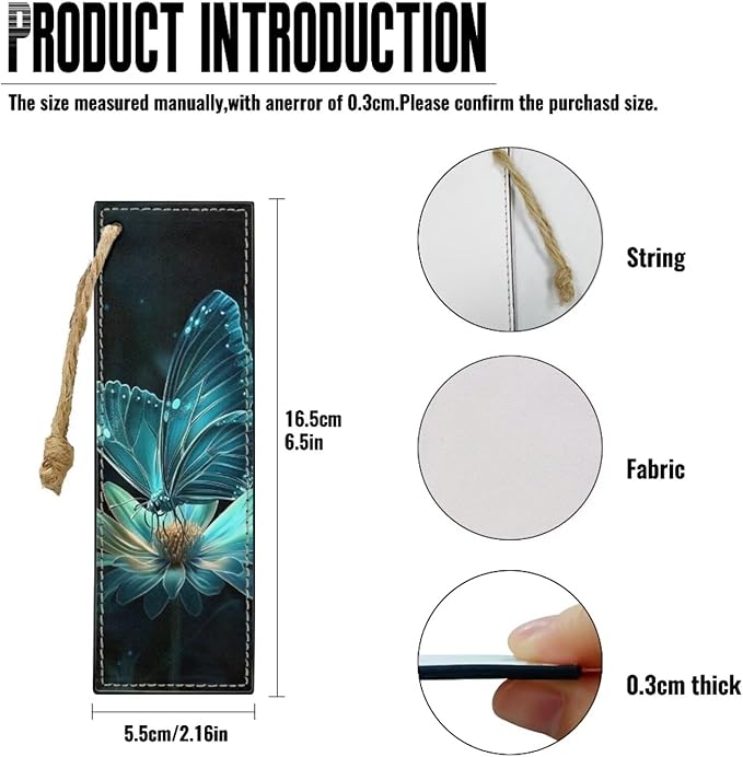 PU Bible Cover for Women- Bible Case with Leather Bookmark Set - Bible Study Supplies for Home, Office,Green Butterfly Daisy,X-Large