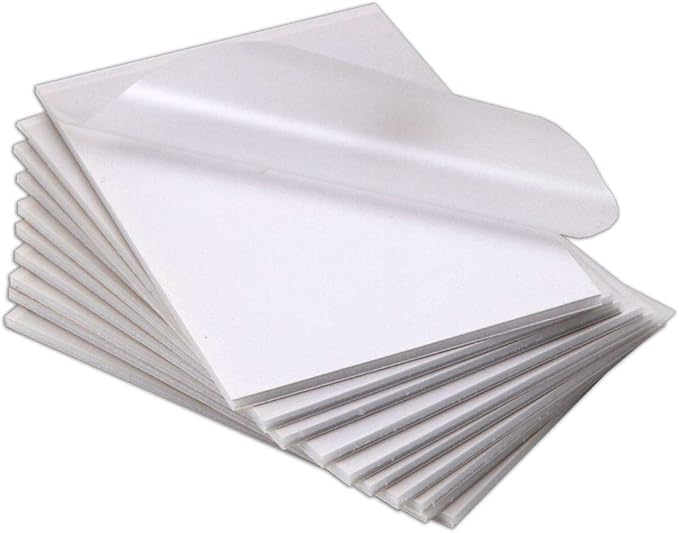 USI WrapSure Heat-Activated Foam Pouch Boards, 11-1/2 x 17-1/2 Inches, 3/16" Thick, White, Gloss, Box of 10