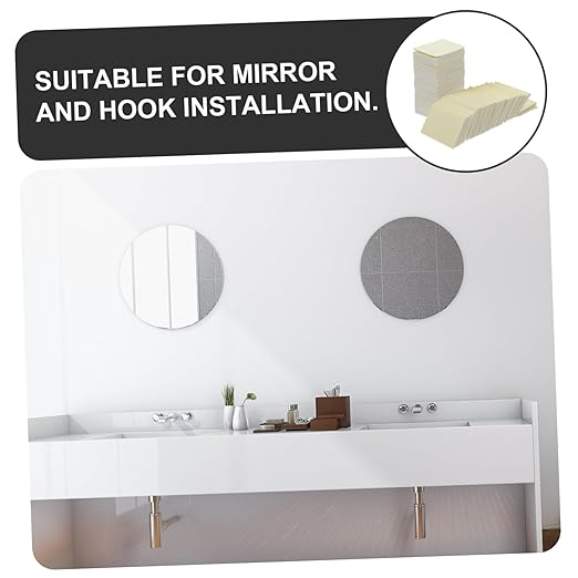 100pcs Double-Sided Tape Heavy Adhesive Squares for Walls Strong Adhesive Stickers for Mounting Hooks Mirrors DIY Projects Easy to Use Reliable Removal