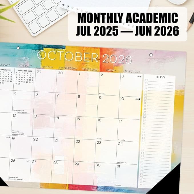Willow Creek Press, Art Abstract Academic Small 2027 Monthly Desk Pad