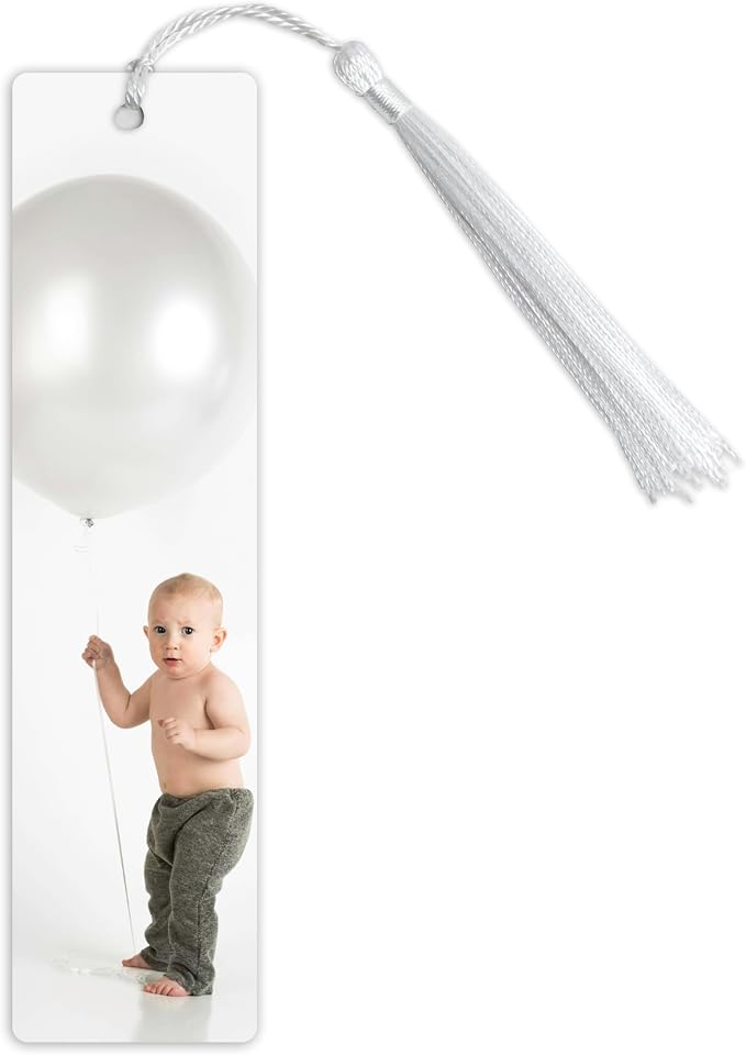 Custom Metal Bookmark with Personalized Photo and Text (1 Image)