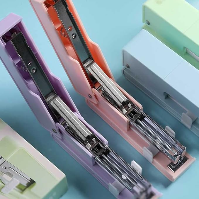 Multifunctional Stapler with Staples 25 Sheets of Effortless Paper Book Binding and Binding Machine Office Supplies(E)
