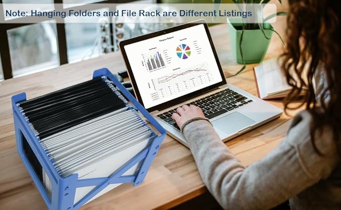30 Pcs White Letter Size Office Filing Cabinet Suspension Files with Tabs and Inserts, 32.5cm Metal Slide Rail, Polypropylene Material