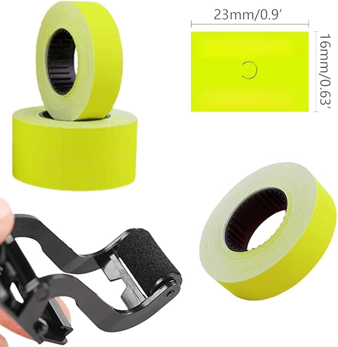 18mm Refill Ink Roll for MX6600 Price Tag Gun, 10pcs Cartridge, 2 Line Price Label Gun Ink Rolls, Price Tag Tool Accessory Set (10pcs Ink Rollers)