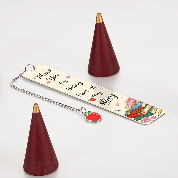 Teacher Appreciation Gifts for Women, End of Year Teacher Gift, Teacher Retirement Birthday Gifts for Women, Thank You for Being Part of My Story Bookmarks for Women, Graduation Teachers Day Gift