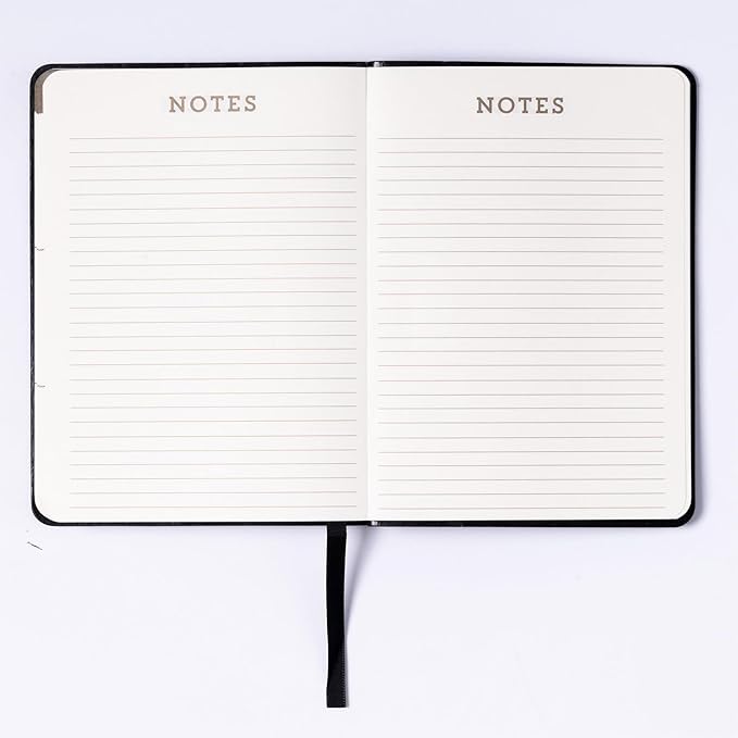 Eccolo 2025-2026 Pocket 18-Month Weekly Planner, Leatherette Soft Covers with Pen, Lined Notes Pages, 4.5x5.5"
