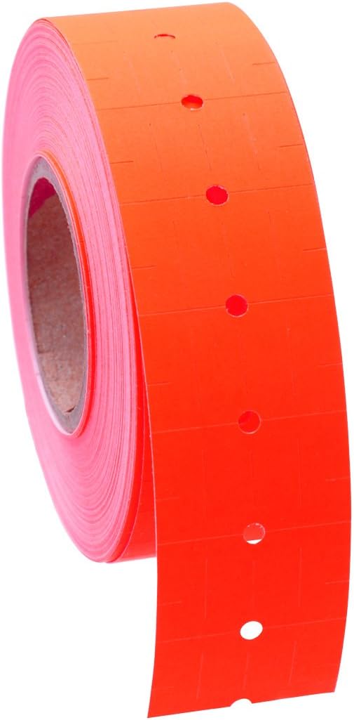 Labels to fit: Motex MX5500, Towa GS Series,Halmark Model H, Kenco 18-8,000 Labels by Kenco (Fluorescent Red)