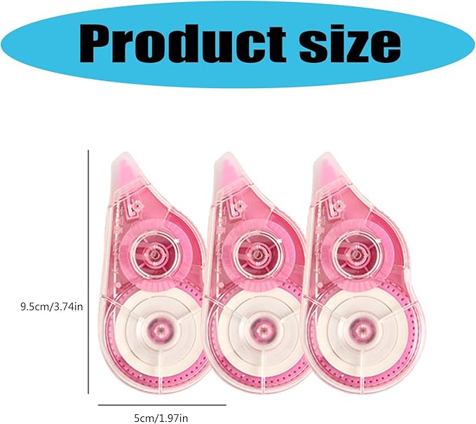 10Pcs Correction Tape Roller 8mx5mm Quick Dry White Out Correction Tape Total 80m for Writing School and Office Supplies