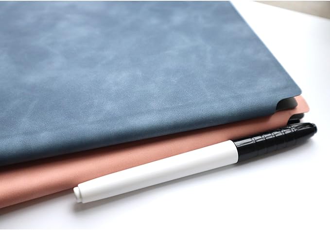 Portable Small Dry Erase Board Whiteboard Notebook Handheld, Reusable White Board Dry Erase Notebook for Desk, At Home Office Study Essentials-9.5" x 6.6" (Blue)