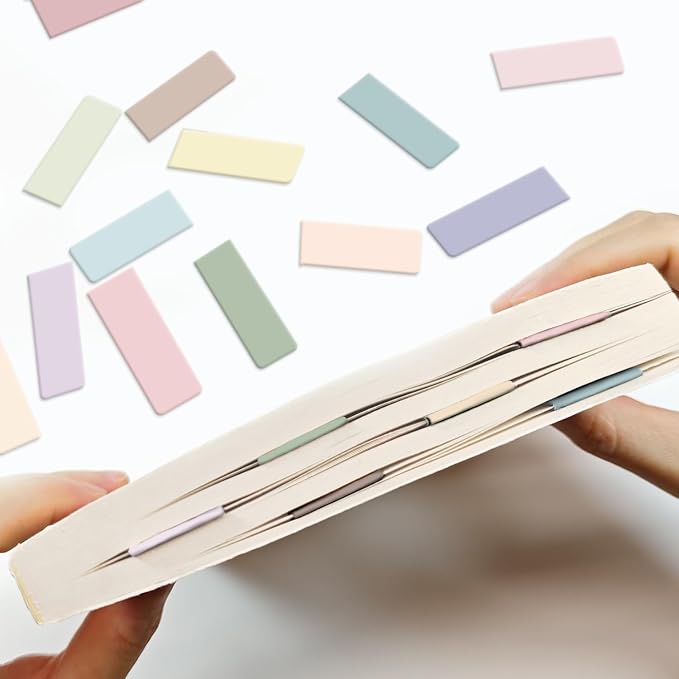 15 Pieces Bookmark, Magnetic Bookmarks for Women, Men, Book Lovers, Bookmarks Bulk for Students Teachers Reading, Morandi Color Bookmark