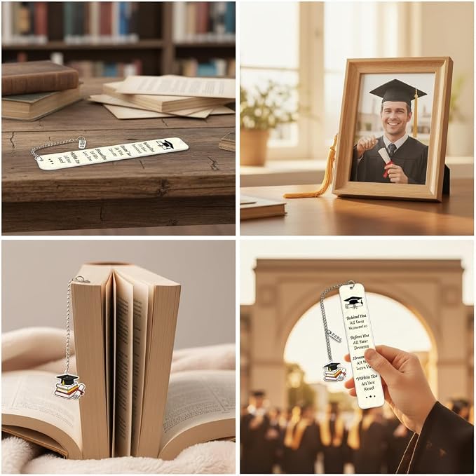 2026 Graduation Gifts for Her Him, Class of 2026 Bookmark, High School Graduation Gifts for Teen Girls Boys, College Graduations Gift for Women Men, Senior Night Masters Degree PhD Graduate Gift Bulk