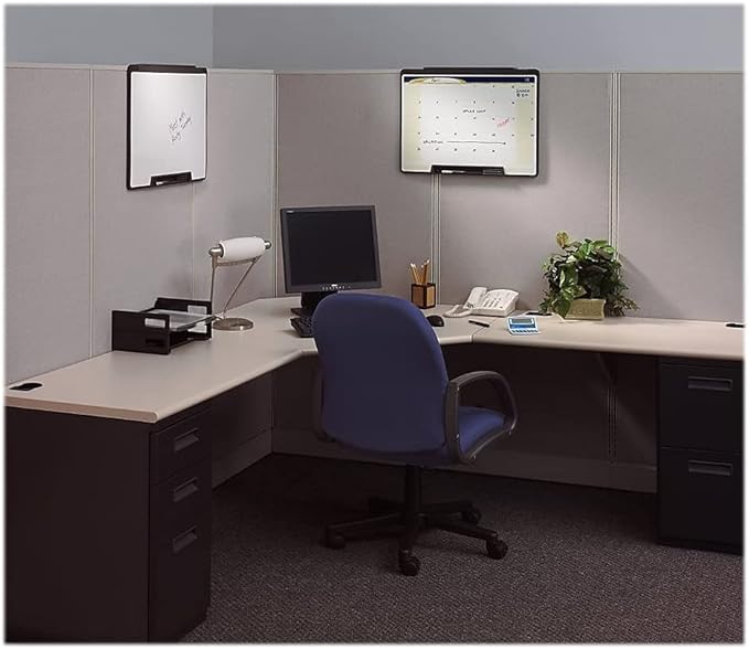 Quartet MMP75 Dry-Erase Board, Motion Cubicle, w/marker,36-Inch x24-Inch, Black