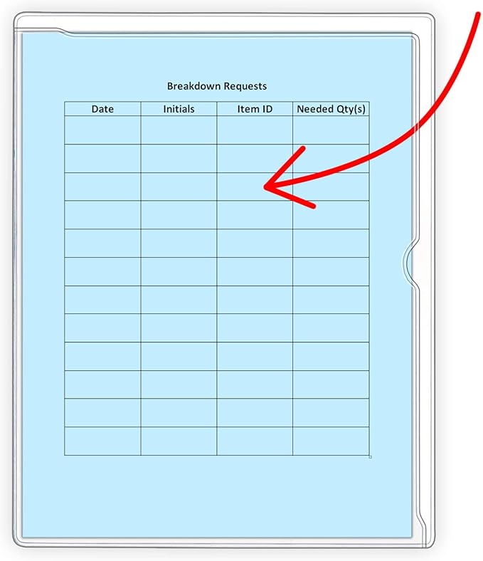 StoreSMART - Paperwork Organizers - 50-Pack - Clear Plastic - Heavy Duty - PF8511STC-50