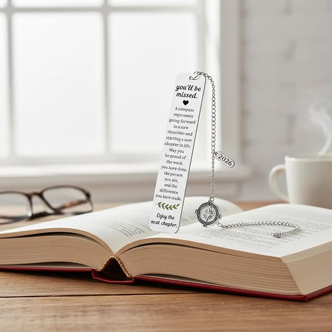2026 Retirement Teacher Summer Bookmark Gifts for Woman End of School Year Going Away Gift for Women Men Retired Teachers Friends, Coworker Leaving Farewell Goodbye Gifts for Boss Manager Employee