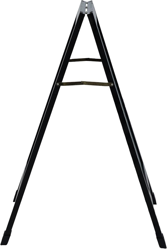 Sunnydaze Magnetic A-Frame Chalkboard Sign - Chalk Sandwich Board Sidewalk Sign - 40" x 20" - Black
