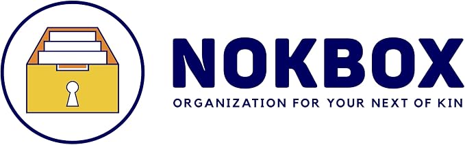 The Nokbox Lite – DIY Estate Planning Organizer & Emergency Kit | Home & Office Organization, Document Organizer for Families, Legacy Planning, Next of Kin, Paper Clutter Solution