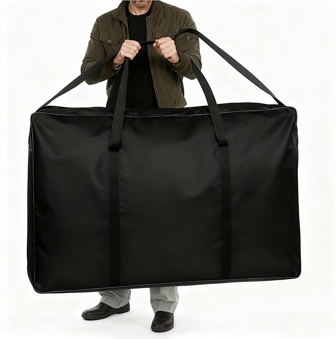 3+1 Panel Trade Show Presentation Board 70.8“ x 35.4” Trifold Poster Board Folding 3 Panel Exhibition Display Boards Double Sided Tabletop Display with Storage Bag Hook & Loop-Receptive Fabric