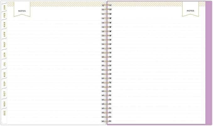 Blue Sky Day Designer 2027 Monthly Planner Calendar, January 2027 - December 2027, 8" x 10", Clear Pocket Cover, Durable Twin Wire Binding, Storage Pocket, Stickers, Kerridge Lilac