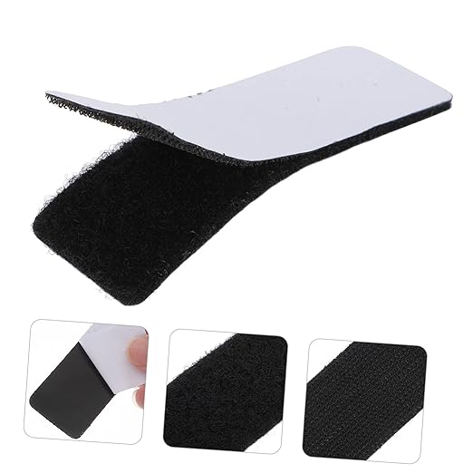 Hemobllo 40pcs Strong Adhesive Hook and Strips for Wall Mounting Double-Sided Reclosable Tape for Smooth for Home Office Crafting and Organization