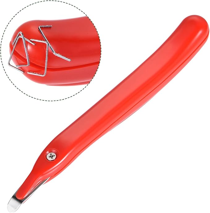 YOKIVE 2 Pcs Staple Remover, Office Magnetic Stapler Puller | Remove Staples Great for Office Home Desktop Accessories (Red)