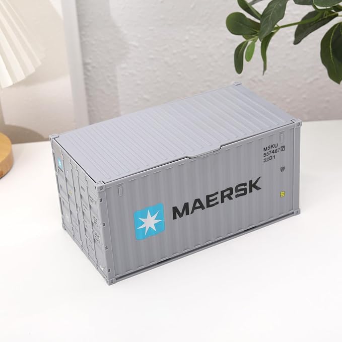 Desk Organizer Office Supplies Multi-function Shipping Container Storage Box Pen/Pencil,Business Name Cards Remote Control Holder Gray, Pen and Pencil Shipping Container Style Holders (Slate Gray)
