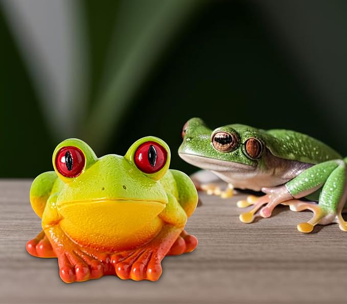 dgudgu Frog Paper Clip Holder For Desk Cute Paperclip Holder Paper Clip Dispenser, Paper Clip Organizer Novel Office Supply Accessory Tools