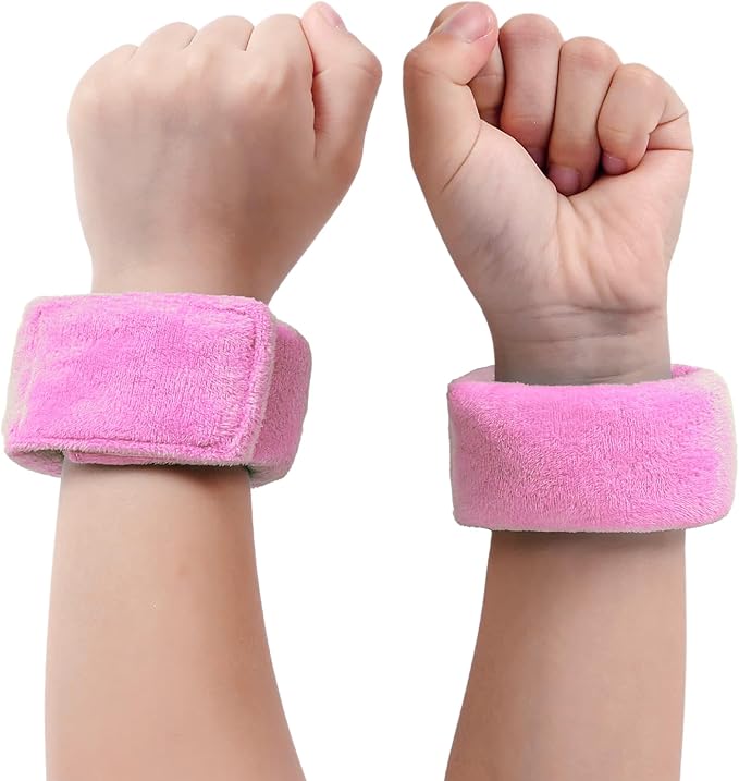 2Pcs Weighted Sensory Wristband for SPD and Autism Sensory Products,Deep Pressure Therapy Autism Sensory, Proprioceptive Input Bracelet for Calming and Focus Special Needs, Durable Autism Bracelet