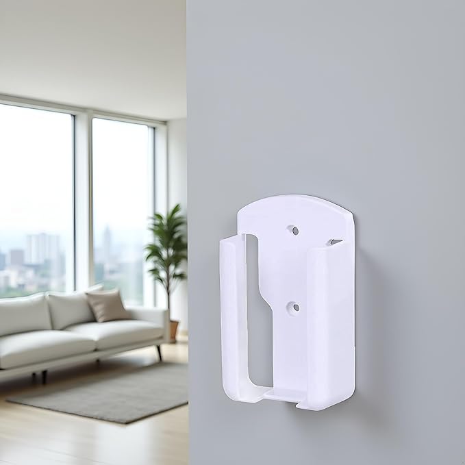White Air Conditioning Controller Stand, Remote Control Holder Rack, Organizer Self Adhesive Media Storage Box, Applied to School and Office, Air Conditioner Parts and Accessories, Supply Organizers