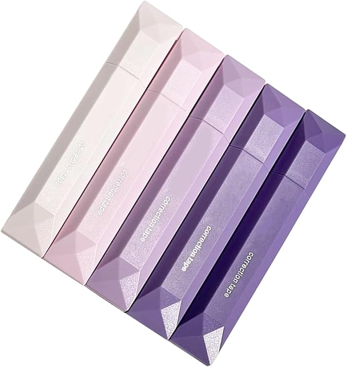 White Out Correction Tape, White Out Tapes, Correction Tapes with Lid, Tape RollerInstant CorrectionTapes, Cute CorrectionRollers Aesthetic Stationery for Students Stationery Supplies