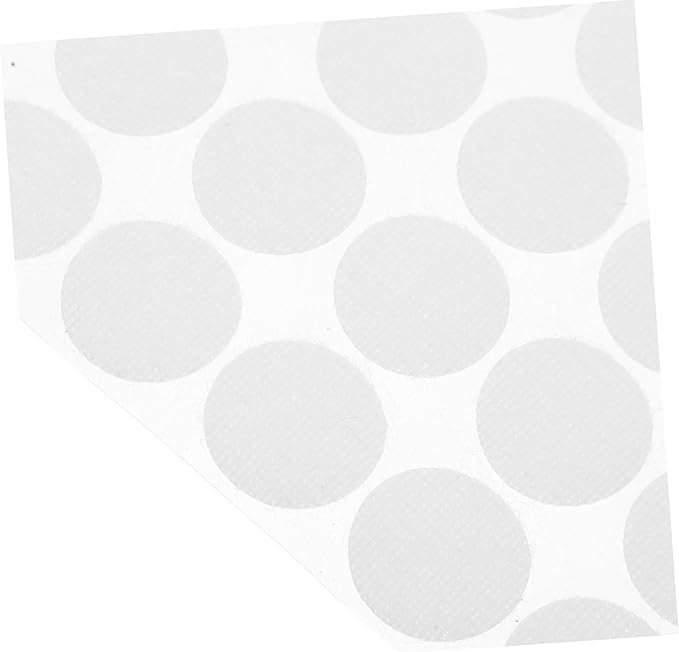 STOBOK 400pairs Diameter Self-Adhesive Round Hook and Dots White Tapes for Home Office and Projects