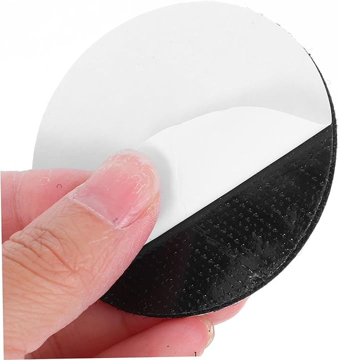 20pairs Hook and Loop Dot Stickers Adhesive Circles Self Stick Dots Round Adhesive Fasteners Sticky Fasteners Multipurpose Fixing Patch Black