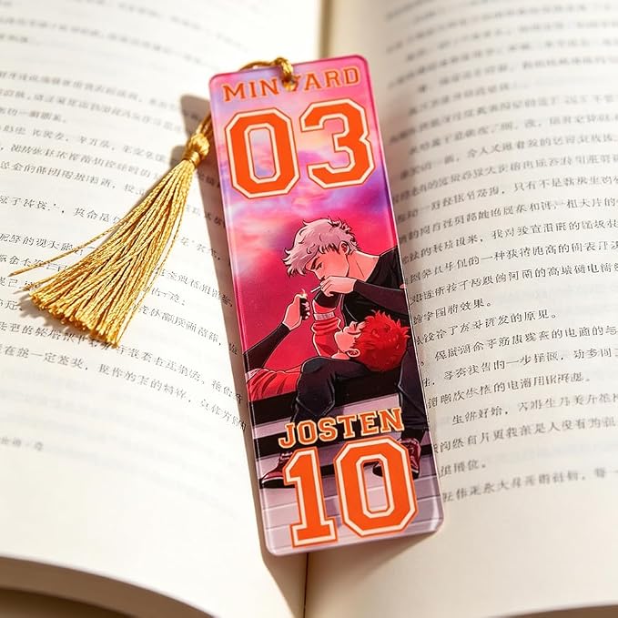 The Foxhole Court Inspired Acrylic Bookmark Set, 3PCS Double-Sided Printed Bookmarks with Tassels, Durable Book Markers for Reading, Anime Fan Gift, Book Lover Accessories (3PCS-Foxhole)