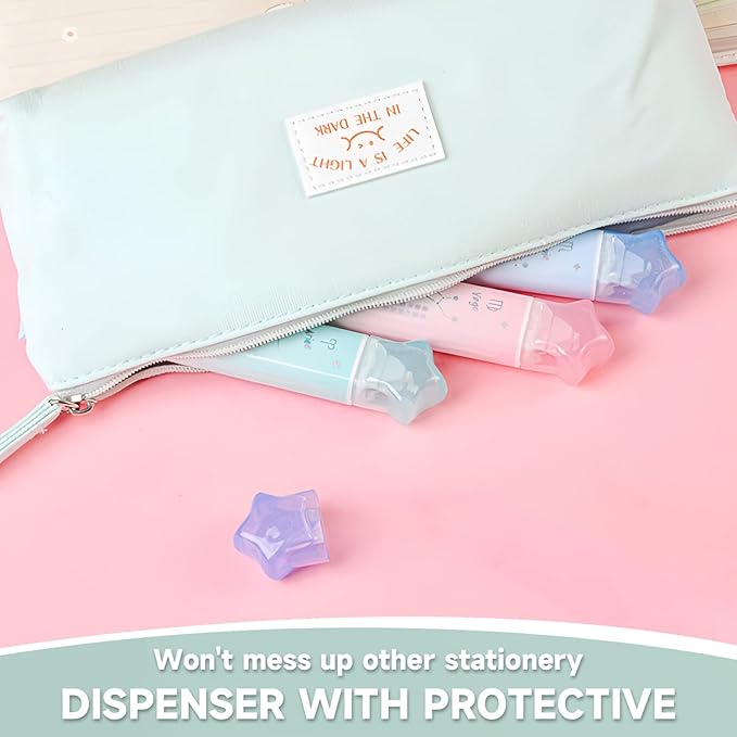 2 in 1 White Correction Tape and Double Sided Tape Roller, Cute Quick Dry Japan White Correction Tape Pen, with Permanent Adhesive Tape Runner,for School Office Instant Correction Supplies