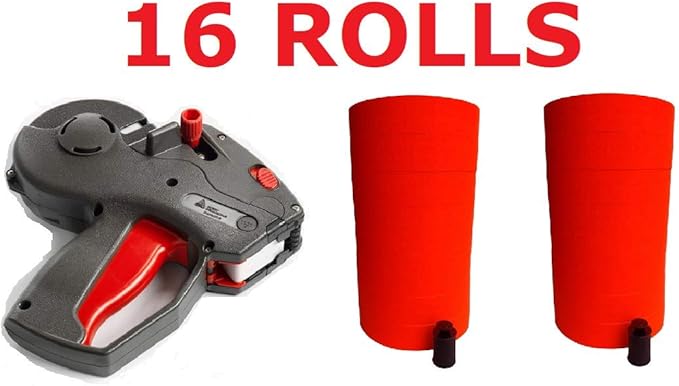 Monarch 1131 Price Gun Including Labels (RED, 2 Sleeves 16 Rolls)