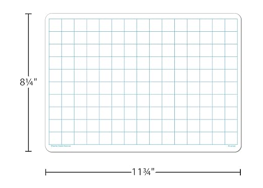 Teacher Created Resources Math Grid Dry Erase Boards (TCR77253)