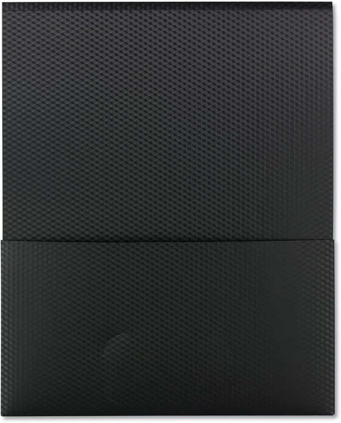 Smead Organized Up Poly Stackit Folders, Letter Size, Black, 5 per Pack (87805)