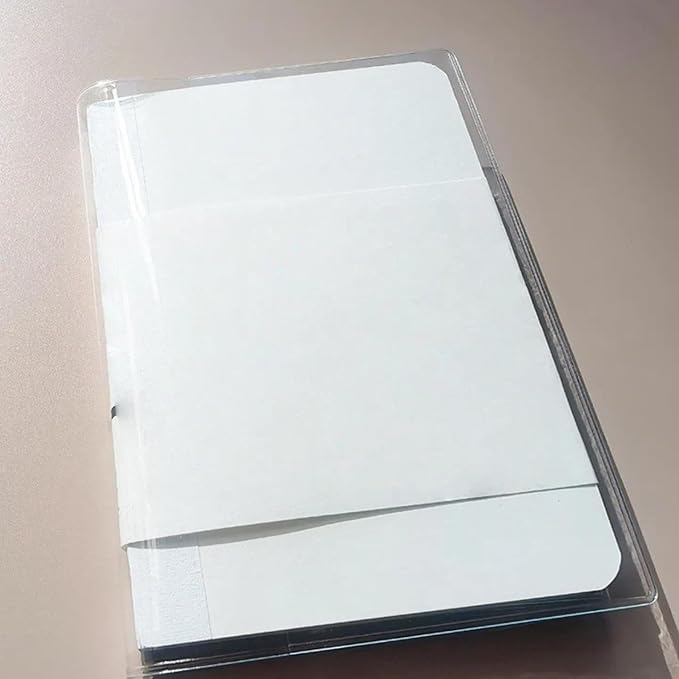 A5 Clear Cover, Adjustable Notebook Cover - Universal Fit for Midori, Traveler's Notebook, Clear Plastic Book Protector for Hobonichi