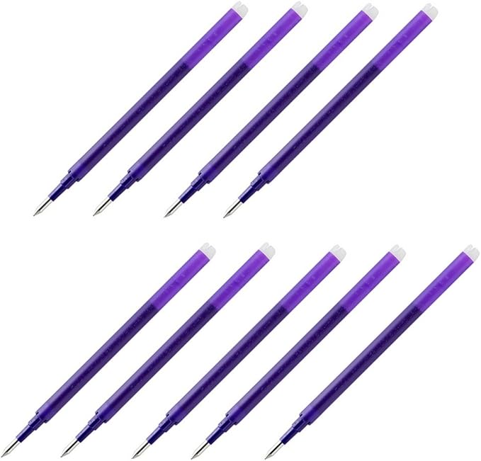Pilot Gel Ink Refills for FriXion Erasable Gel Ink Pen, Extra Fine Point 0.5mm, Violet Ink, Pack of 9